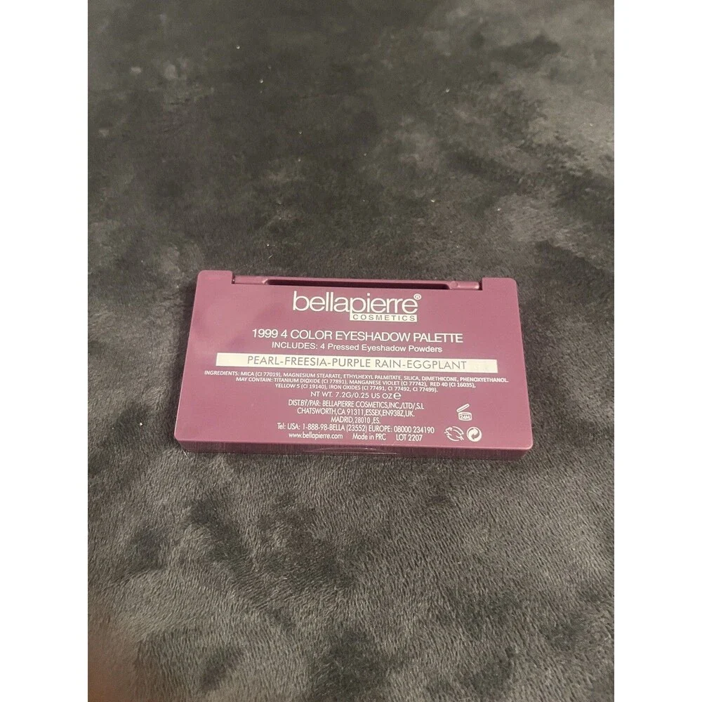 bellapierre COSMETICS 1999 Eyeshadow Palette Purple Rain Freesia Pearl Eggplant